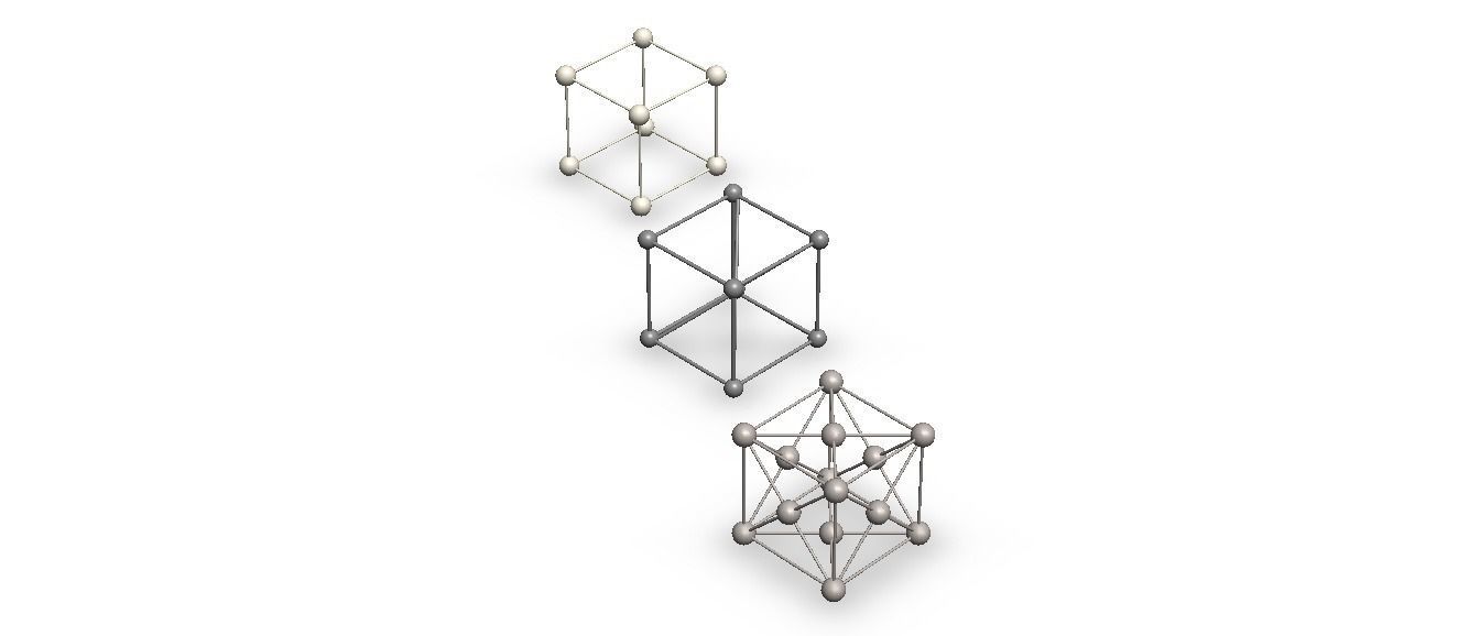 Cubic System Lattices 3D print model_9
