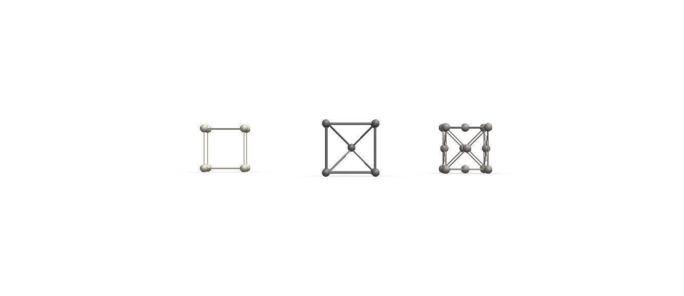 Cubic System Lattices 3D print model_37