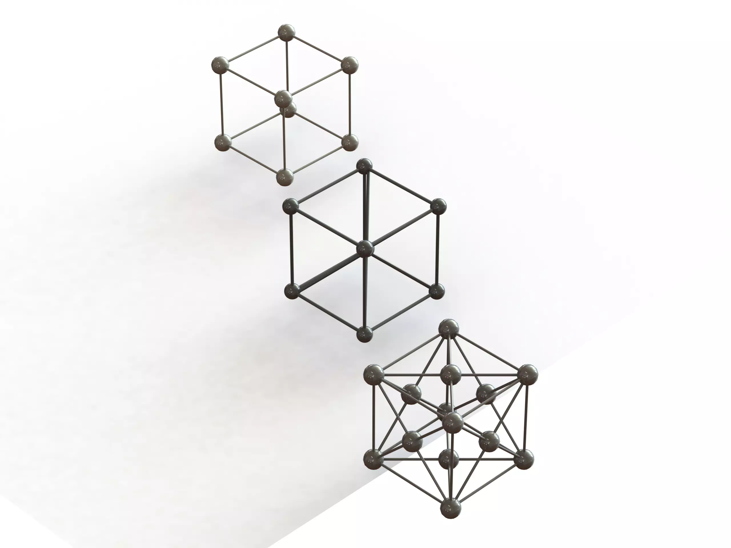 Cubic System Lattices 3D print model_0