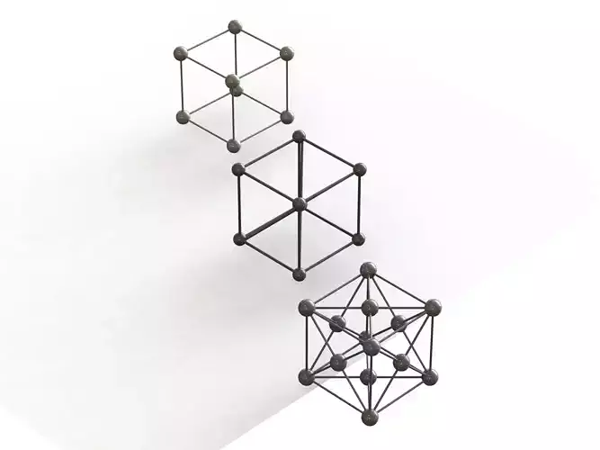 Cubic System Lattices 3D print model