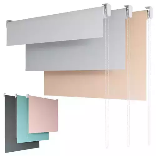 Roller Blind 110 NEXT Textured Blackout Roller Blind 3D model