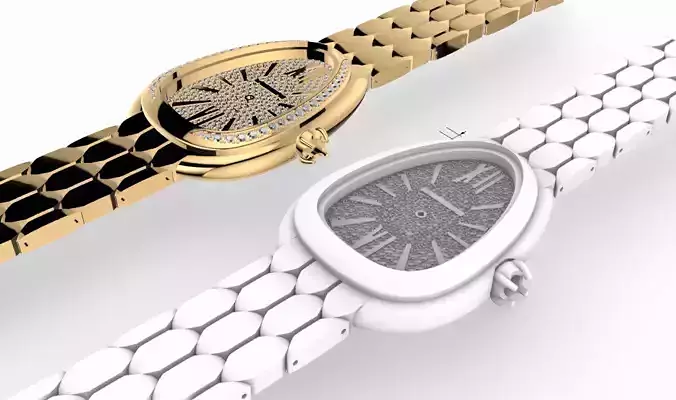  BVLGARI Serpenti Seduttori Watch model printable by 3d printer