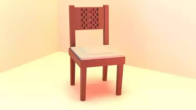 Wooden Chair 3d Model 