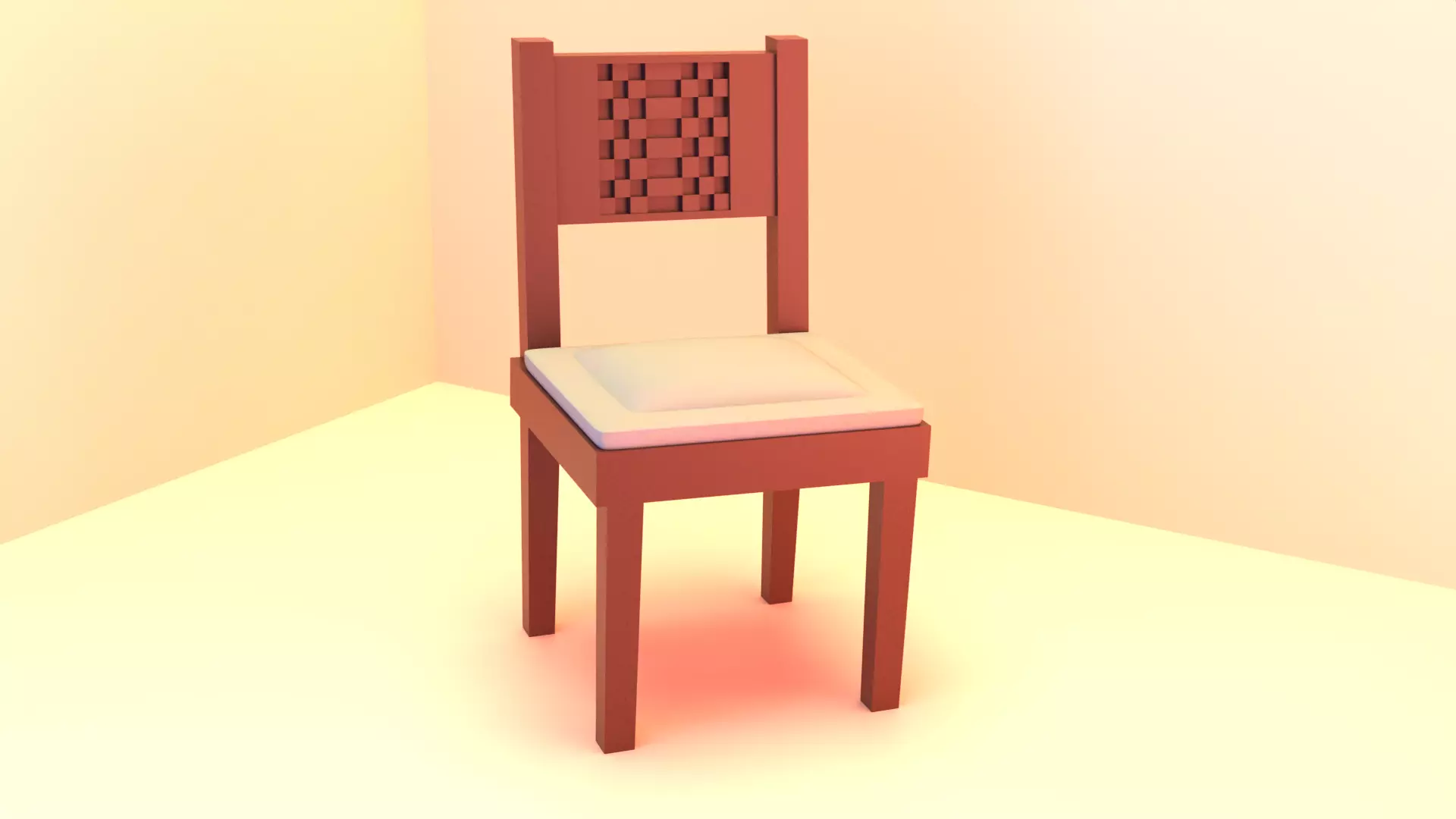 Wooden Chair 3d Model  3D model_0