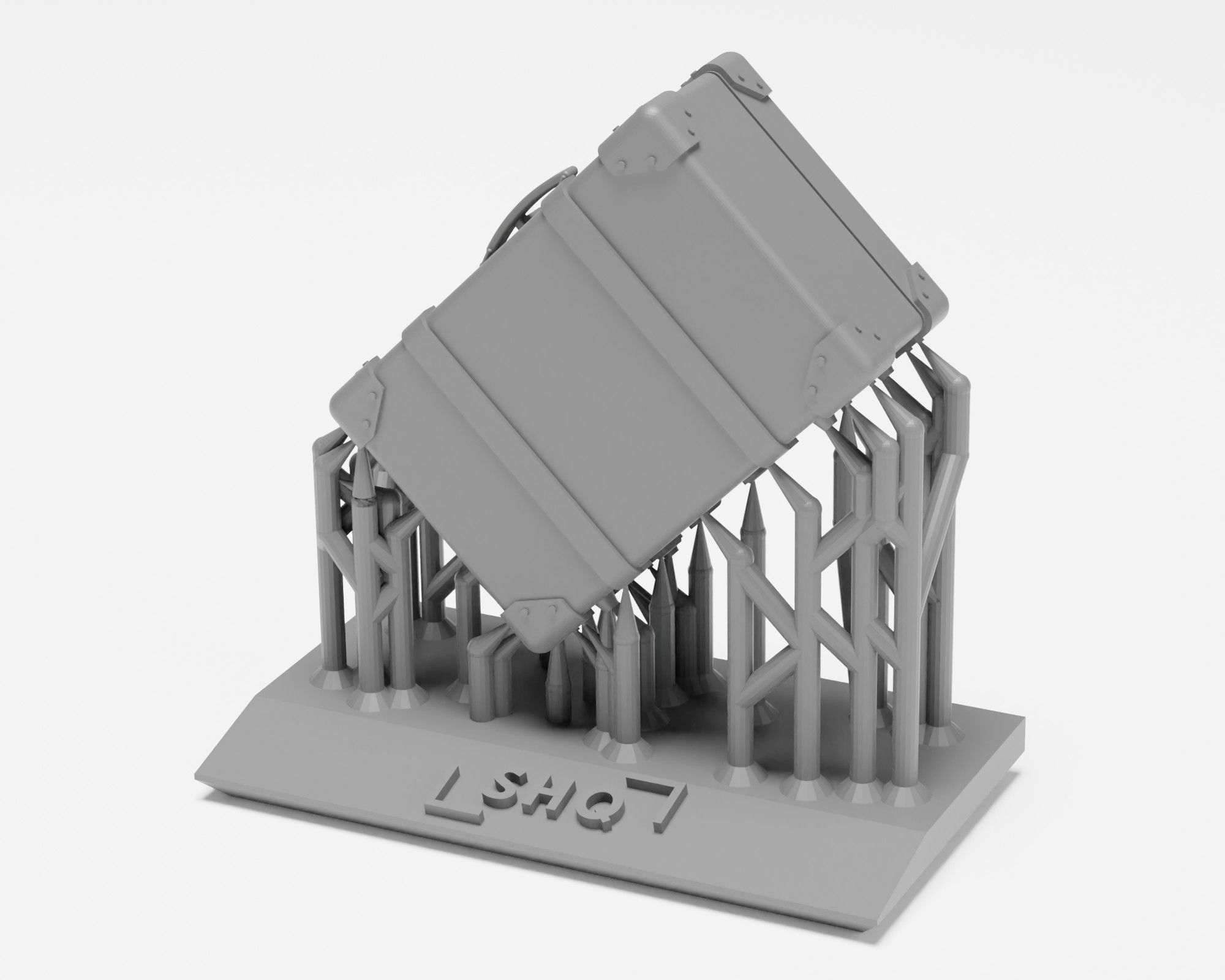 Luggage Pack - Set of 8 suitcases in 1-35 3D print model_12