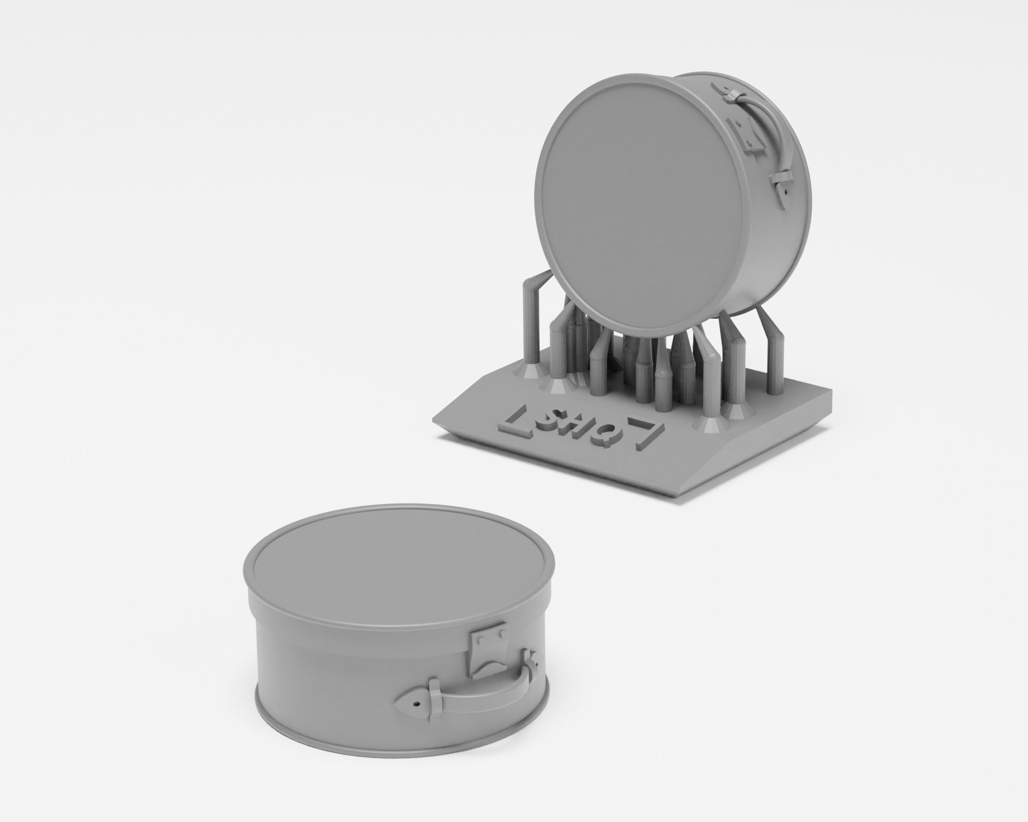 Luggage Pack - Set of 8 suitcases in 1-35 3D print model_9