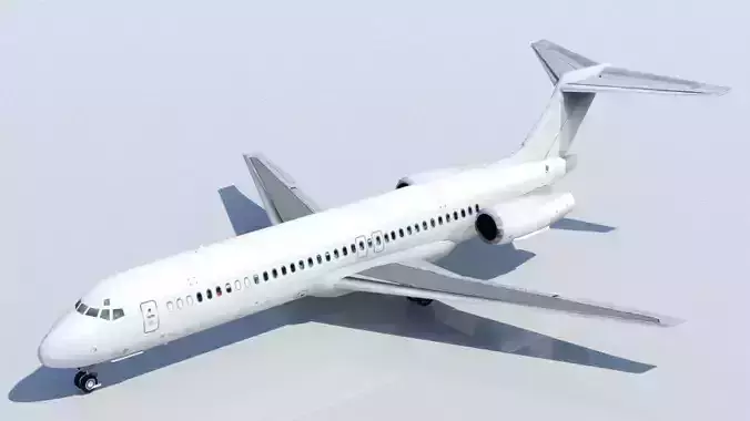 B717 Low Poly Static Mesh Low-poly 3D model