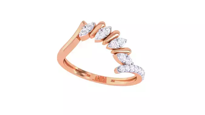 High Jewelry Diamond Cocktail Ring renders 3dm stl details 