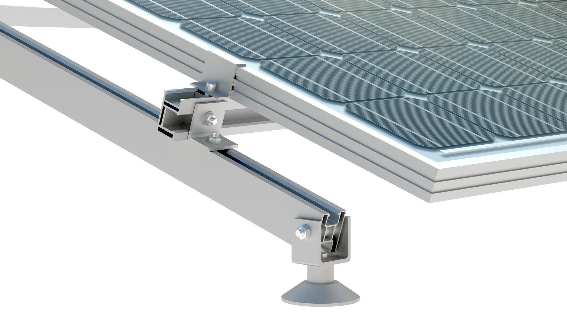 Solar Panel Low-poly 3D model_8