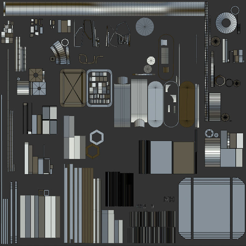 Solar Panel Low-poly 3D model_13