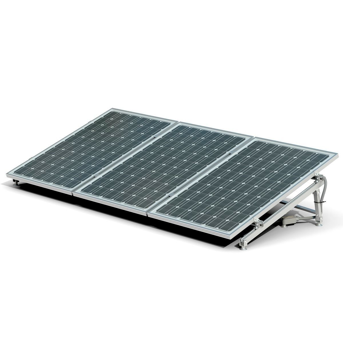 Solar Panel Low-poly 3D model_1