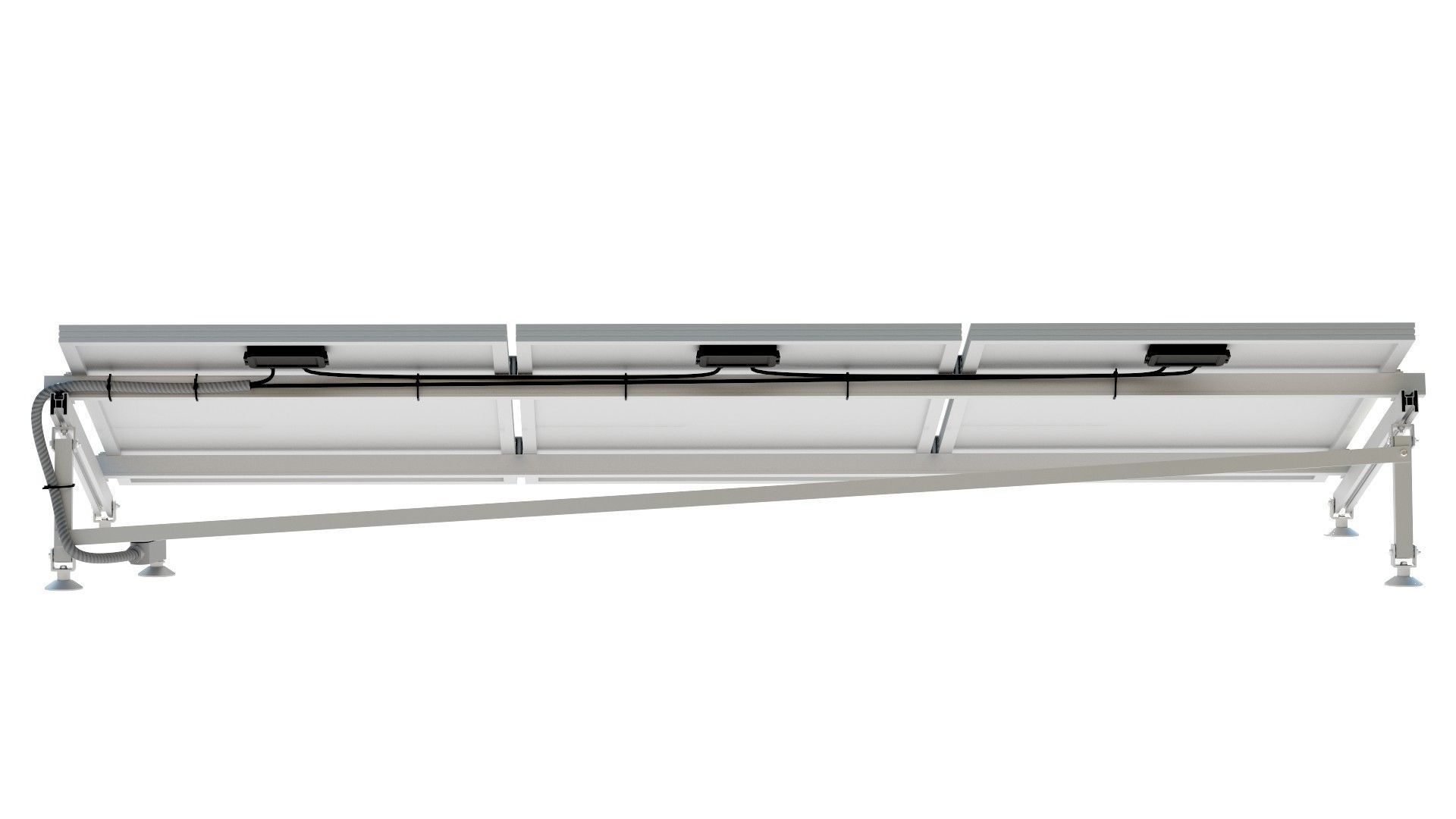 Solar Panel Low-poly 3D model_4