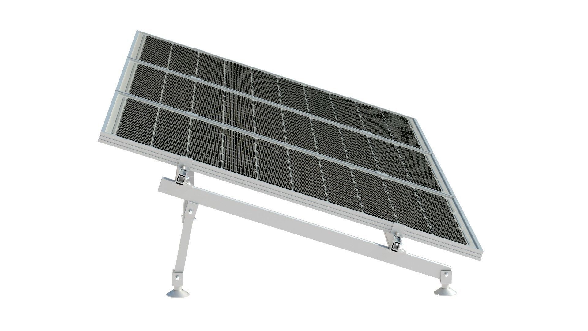Solar Panel Low-poly 3D model_5