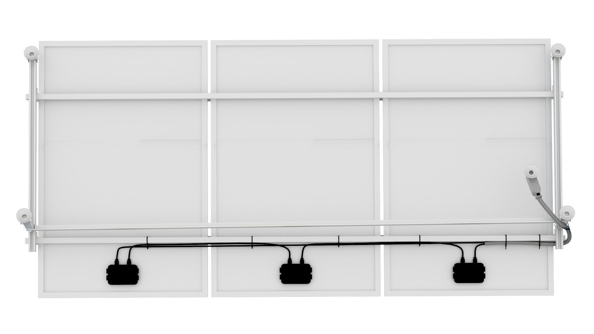 Solar Panel Low-poly 3D model_6