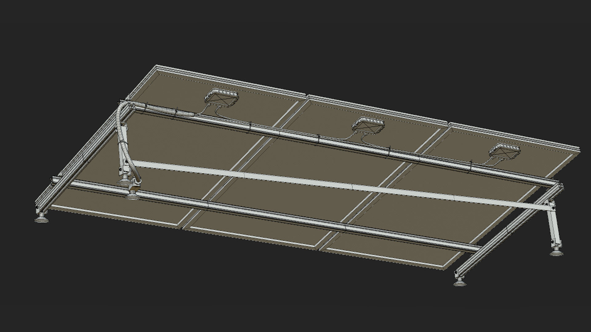 Solar Panel Low-poly 3D model_16