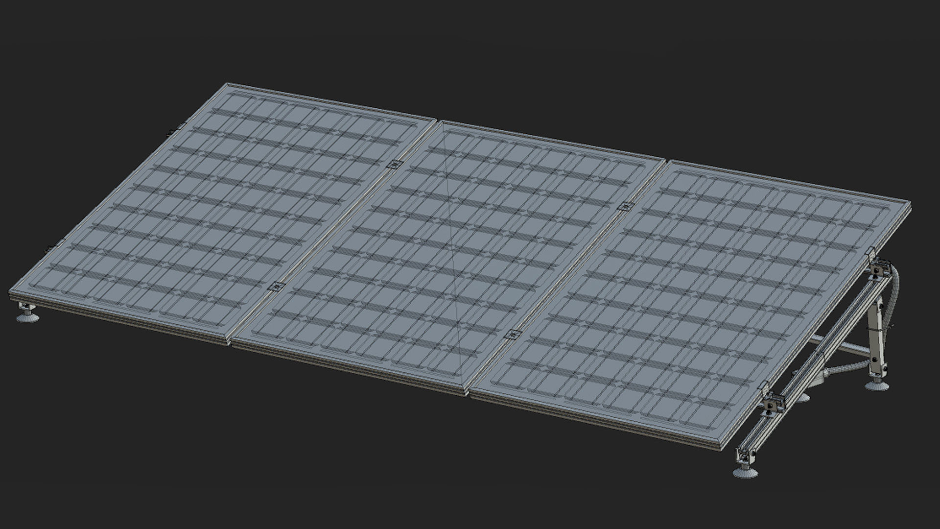 Solar Panel Low-poly 3D model_15