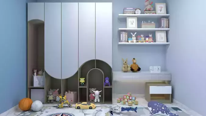 waredrope with kids toys