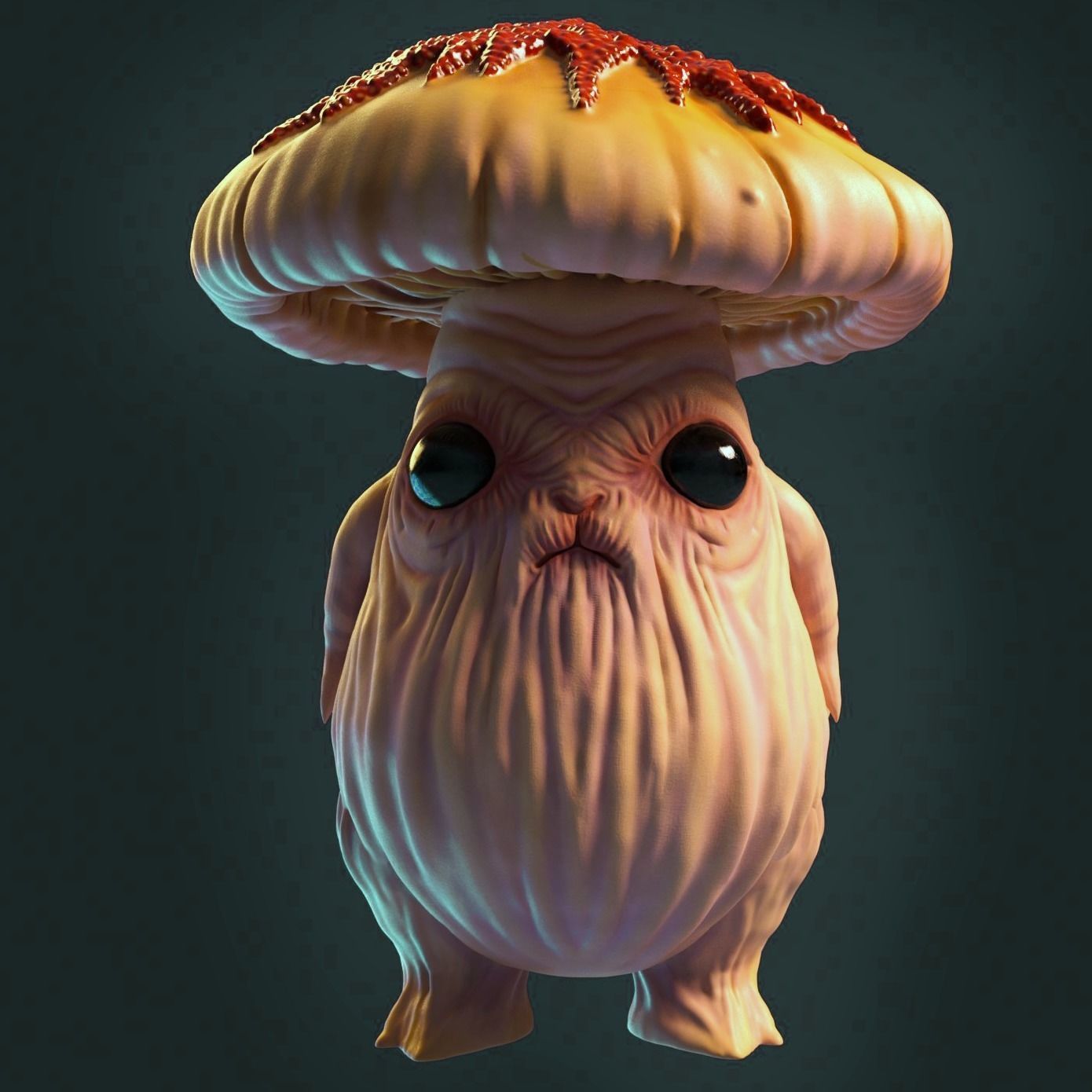 grandfather mushroom 3D print model_1