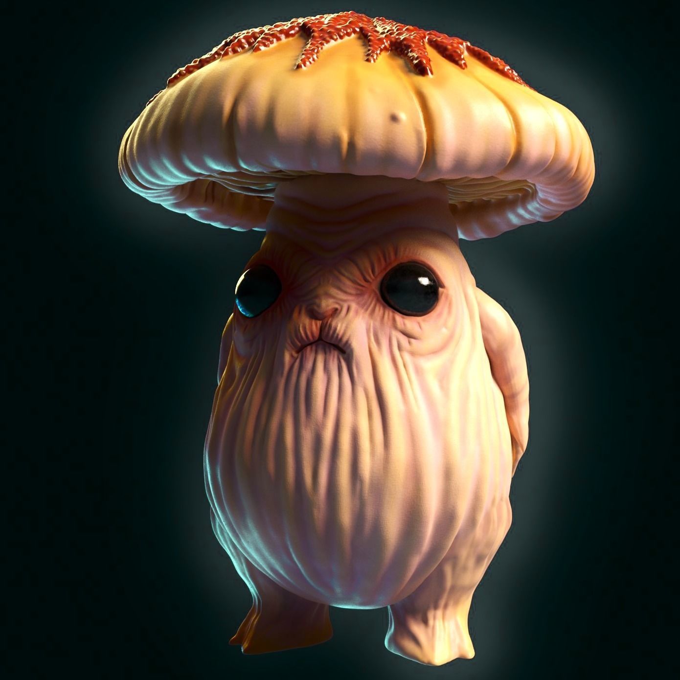 grandfather mushroom 3D print model_2