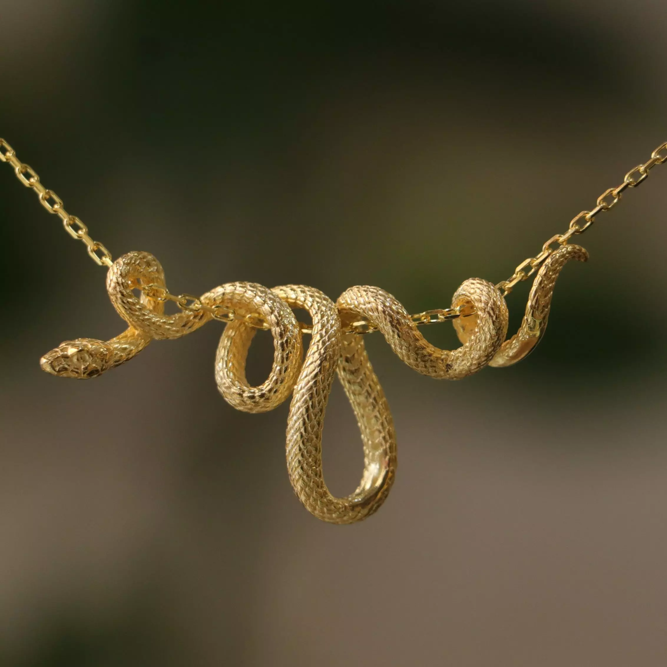 Snake Pendant 3D Print Model Snake Jewelry Snake Necklace 3D print model