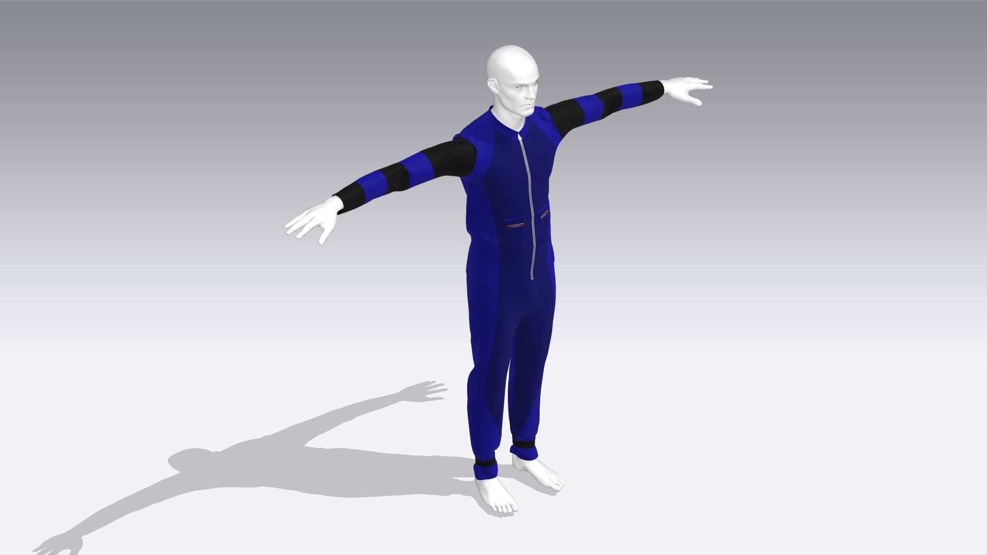 Climber Cloth Low-poly 3D model_4