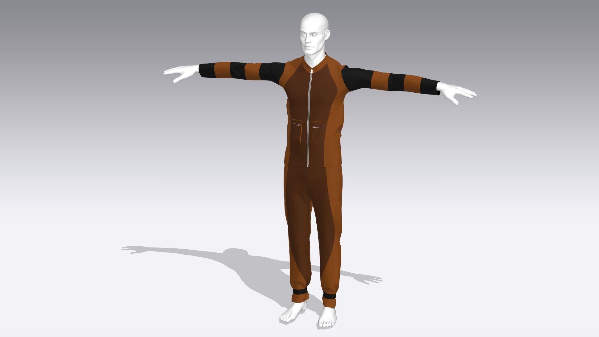 Climber Cloth Low-poly 3D model_6