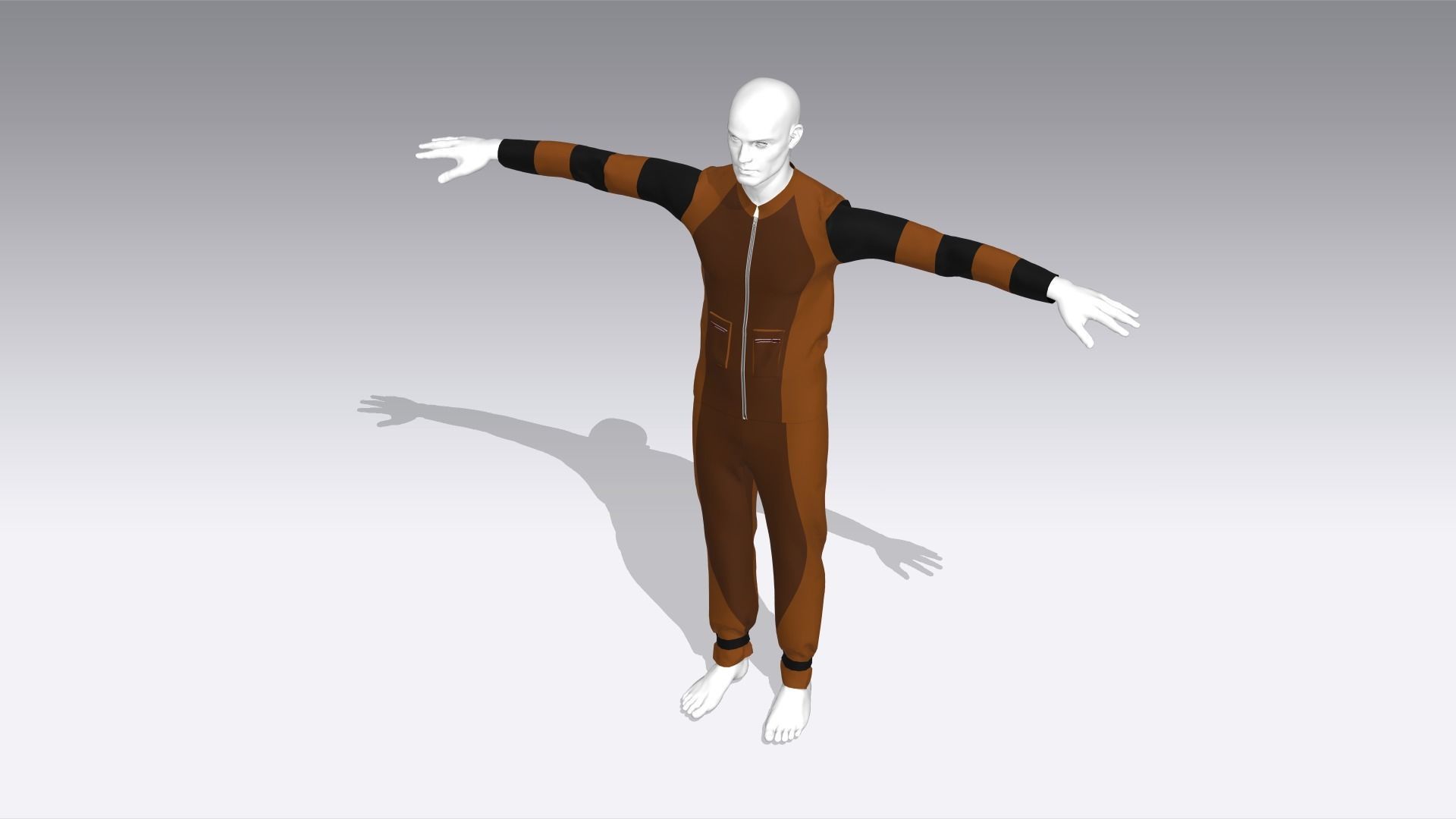 Climber Cloth Low-poly 3D model_5