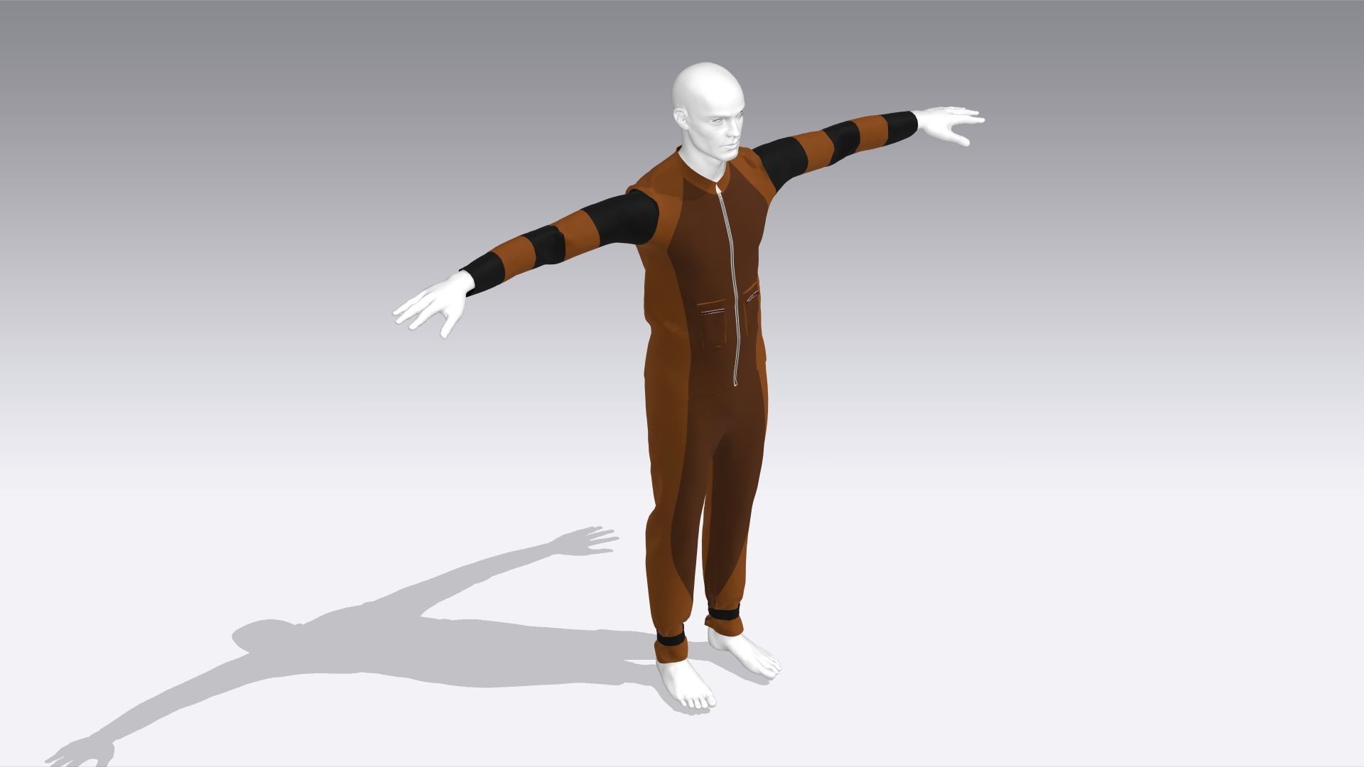 Climber Cloth Low-poly 3D model_4