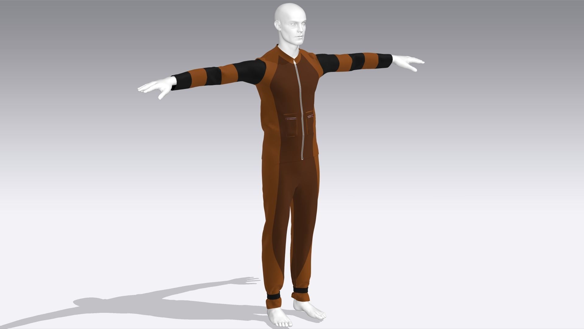 Climber Cloth Low-poly 3D model_1