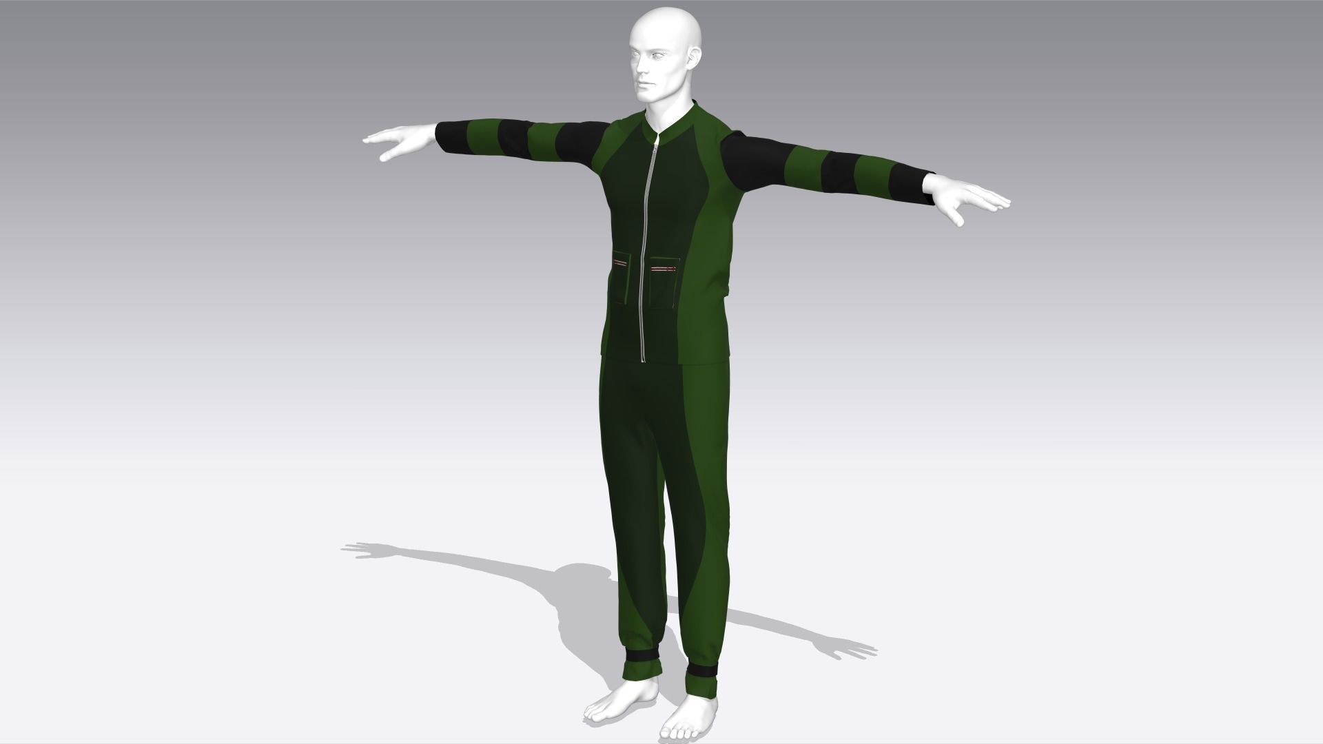 Climber Cloth Low-poly 3D model_2