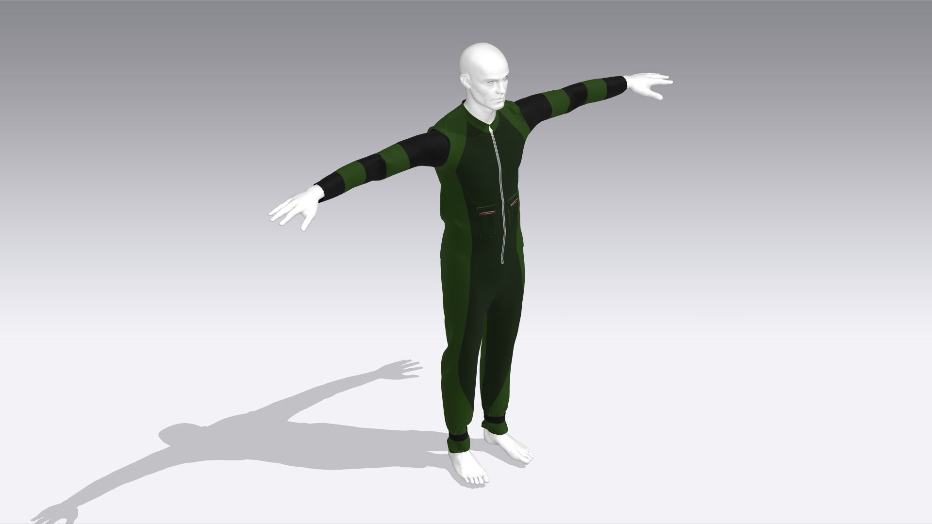 Climber Cloth Low-poly 3D model_4