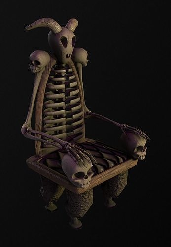 Satanick Chair  Low-poly 3D model