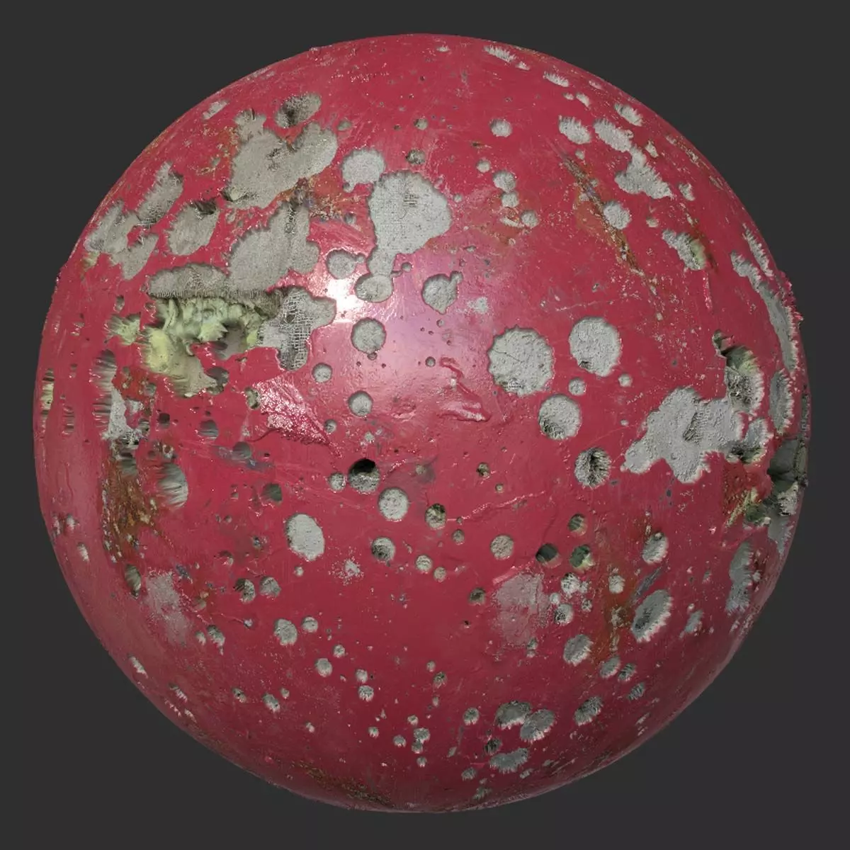 Damaged Paint Concrete Wall Seamless 4k Pbr Texture Texture_0