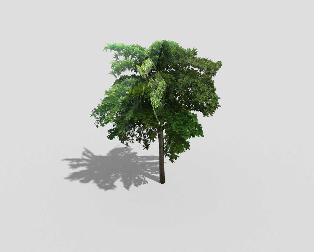low poly tree Low-poly 3D model_3