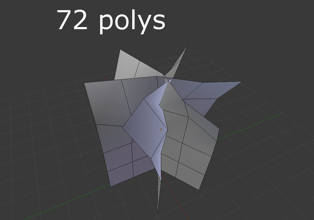 low poly tree Low-poly 3D model_4