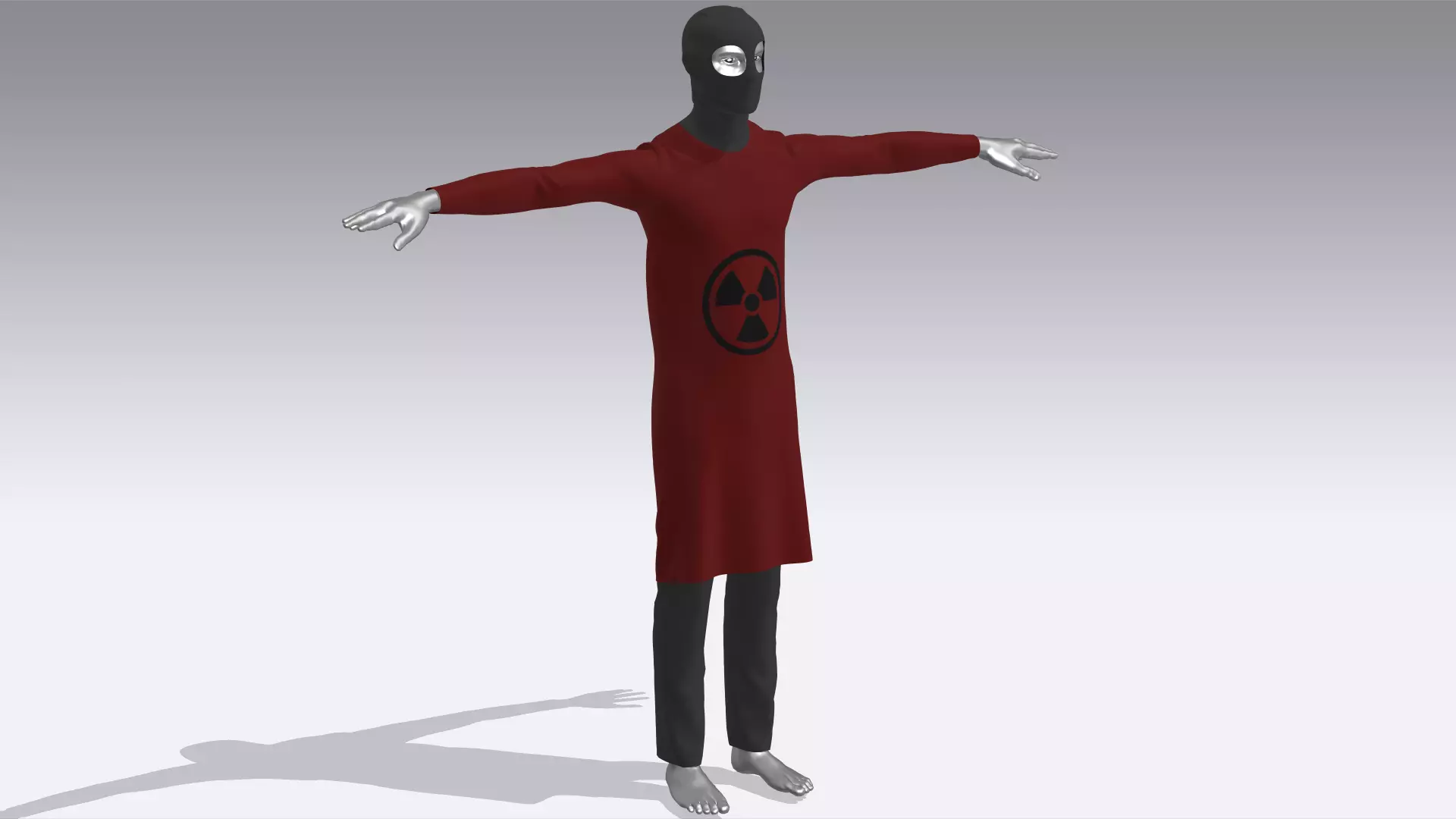 Hazmat Suits Low-poly 3D model_0