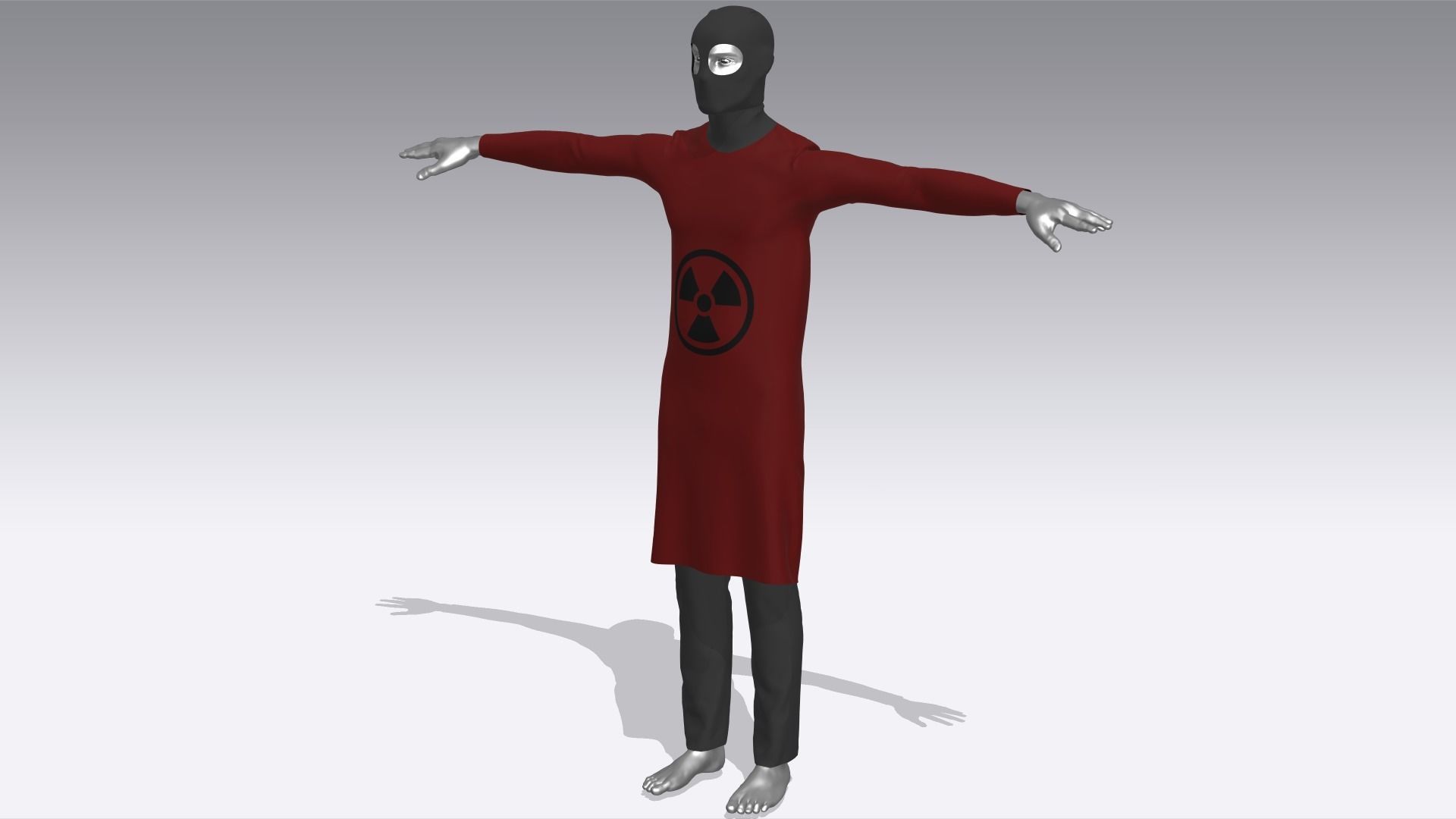 Hazmat Suits Low-poly 3D model_2