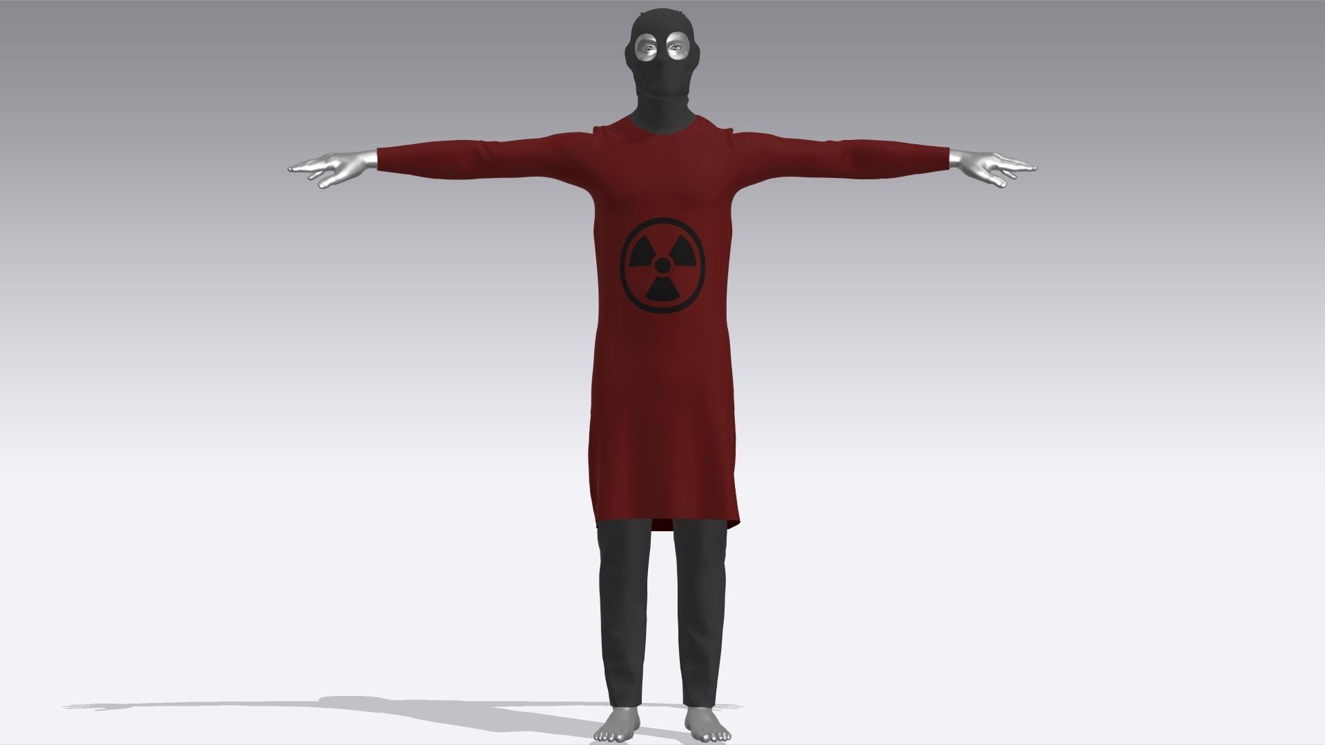 Hazmat Suits Low-poly 3D model_1