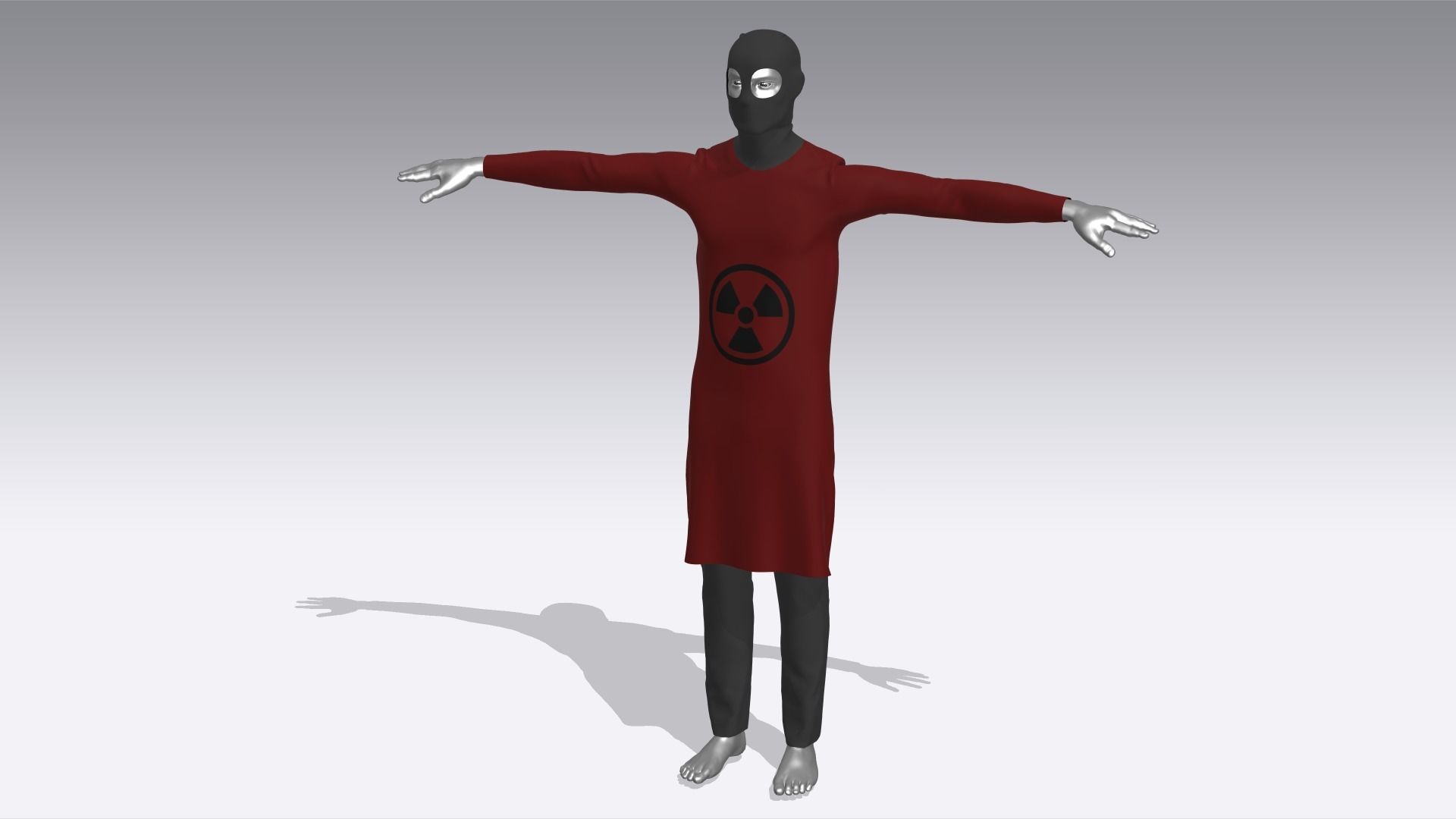 Hazmat Suits Low-poly 3D model_6