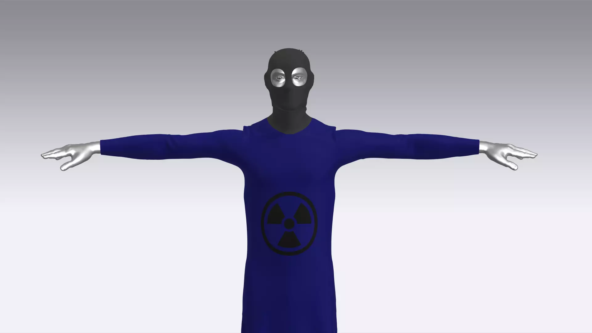 Hazmat Suits Low-poly 3D model_0