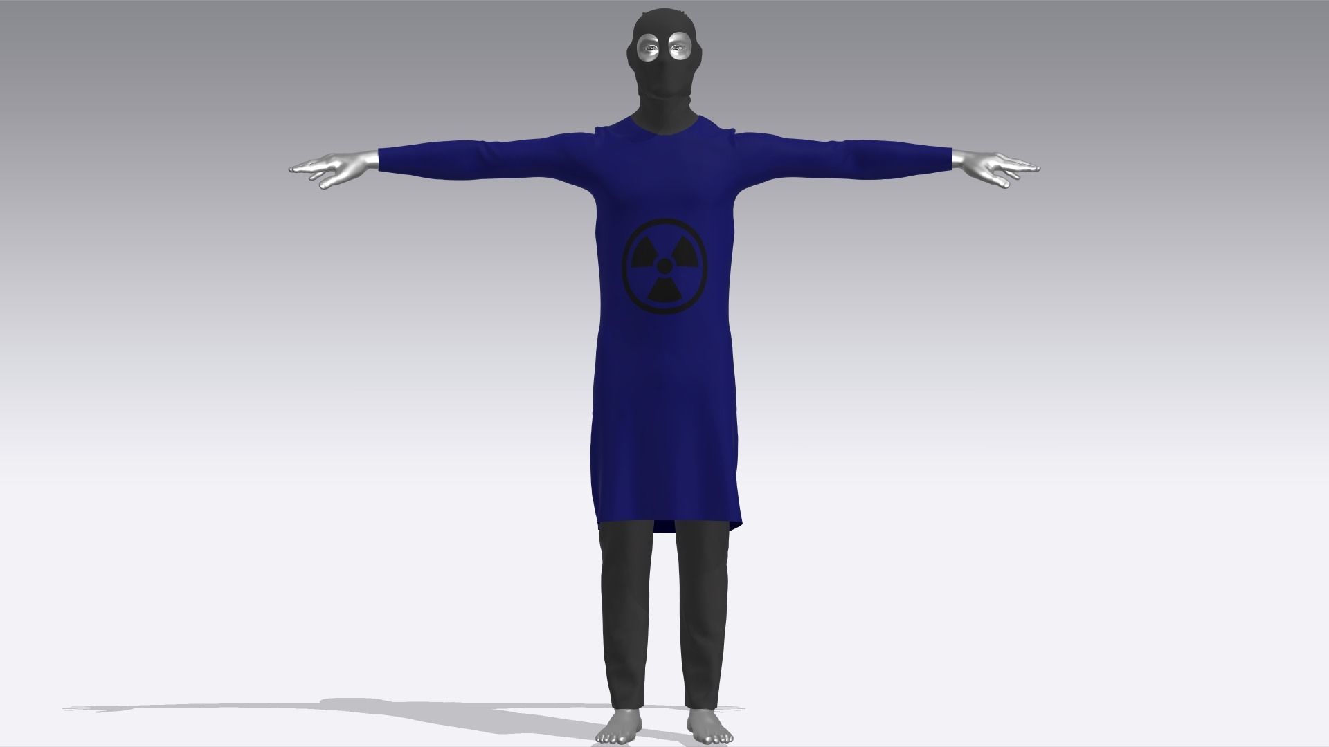 Hazmat Suits Low-poly 3D model_1