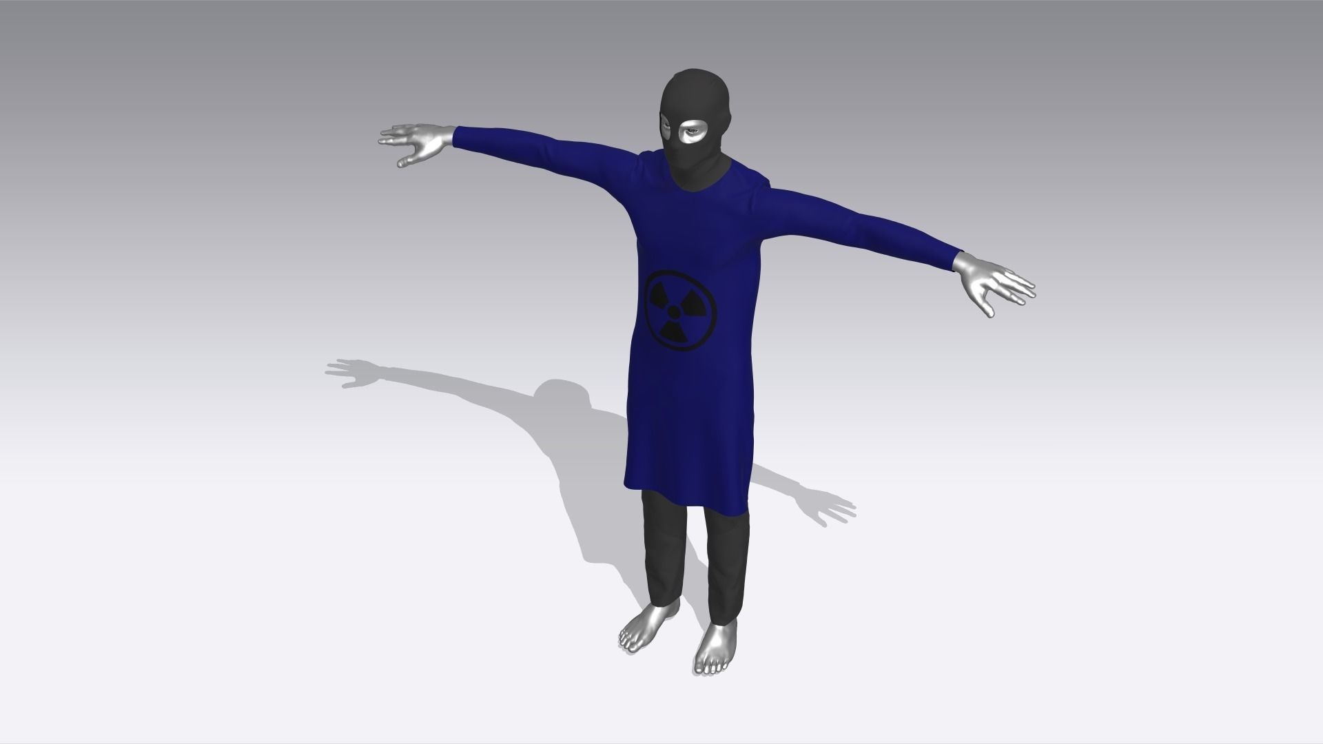 Hazmat Suits Low-poly 3D model_5