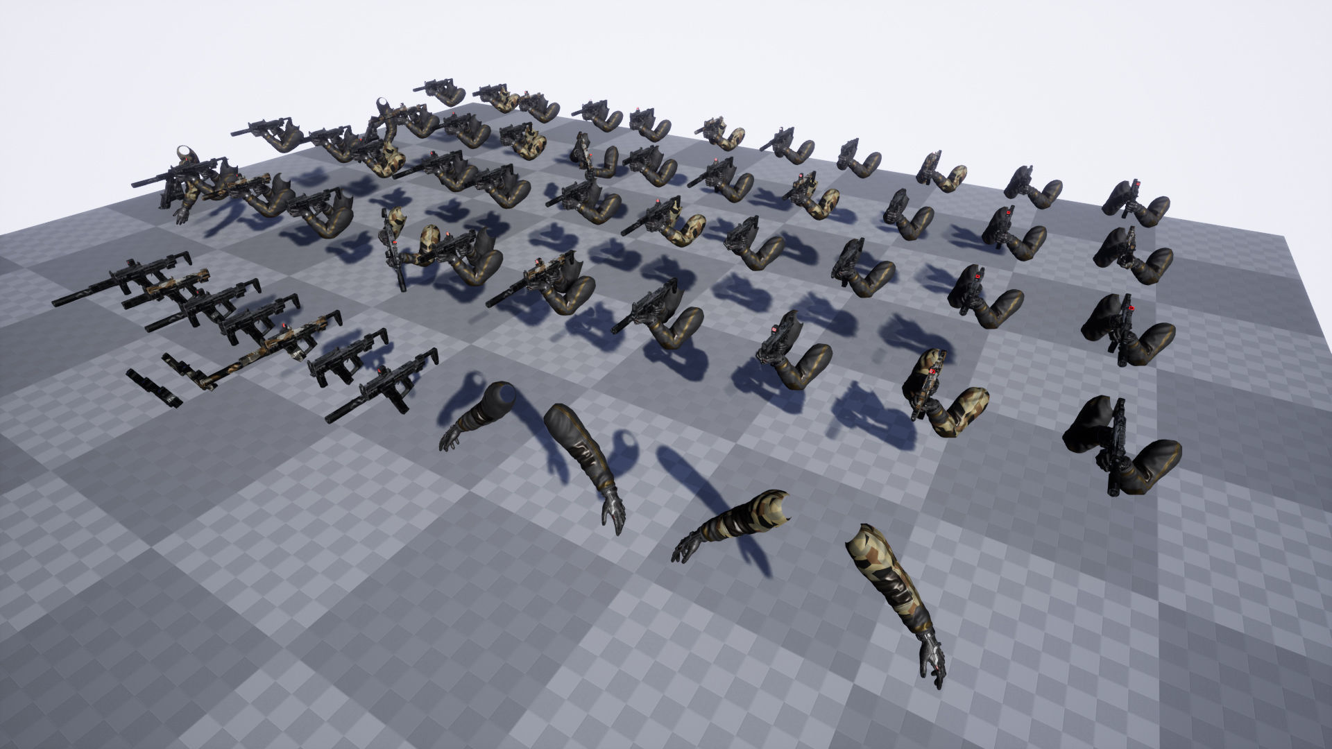 Sci-fi SMG2 Low-poly 3D model_16