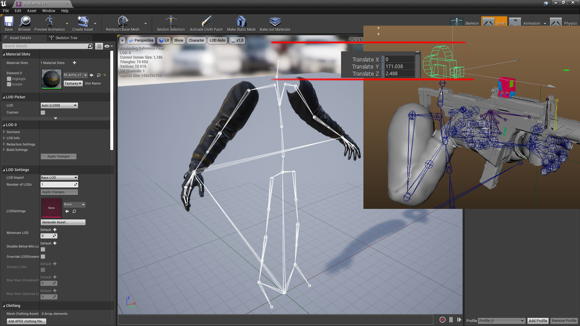 Sci-fi SMG2 Low-poly 3D model_19