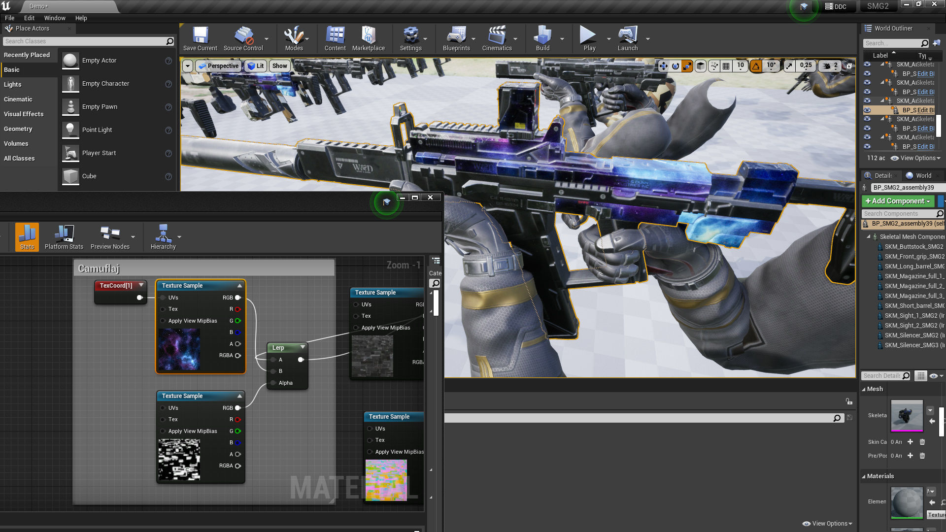Sci-fi SMG2 Low-poly 3D model_18