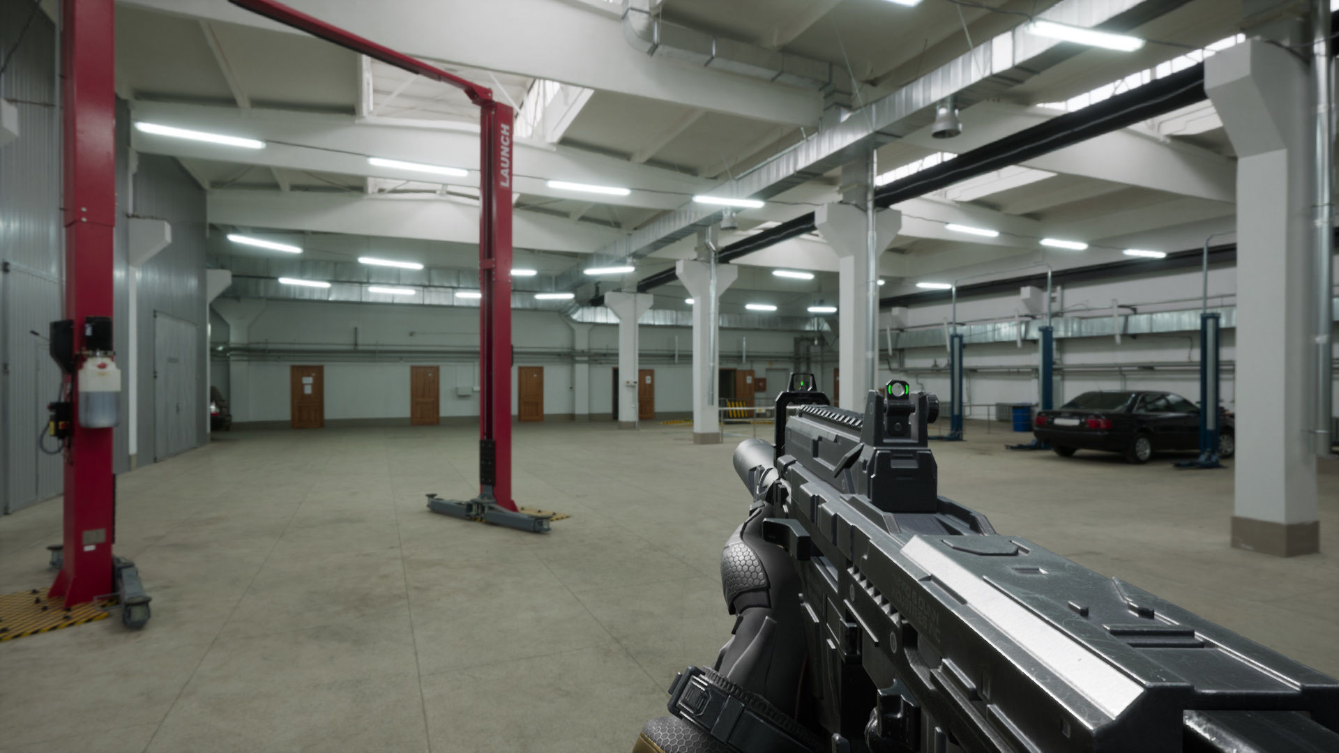 Sci-fi SMG2 Low-poly 3D model_14