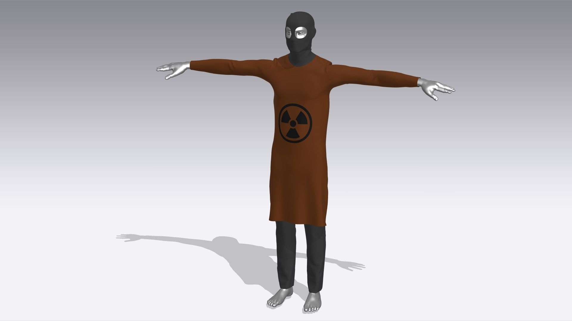 Hazmat Suits Low-poly 3D model_6