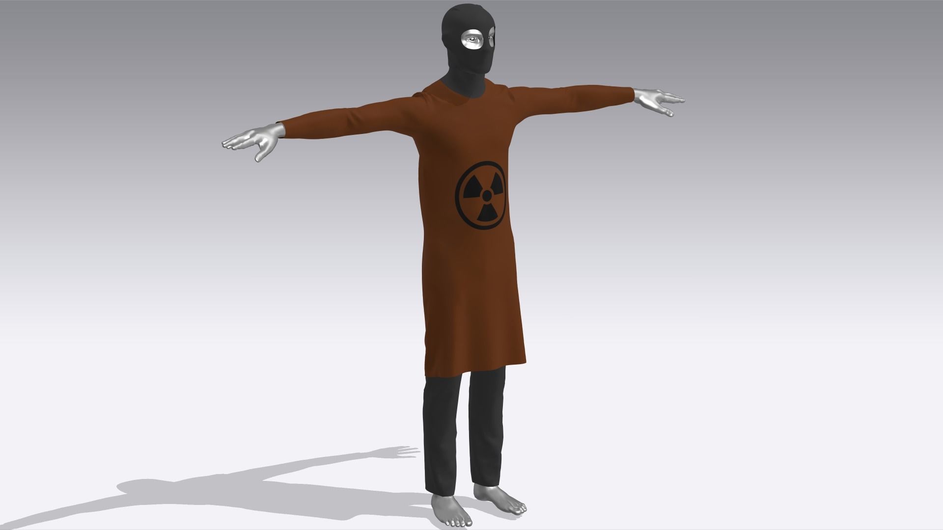 Hazmat Suits Low-poly 3D model_2