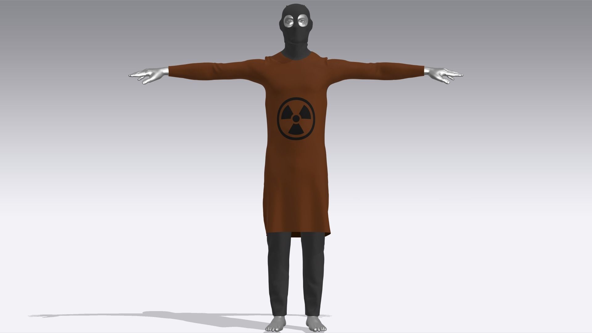 Hazmat Suits Low-poly 3D model_1