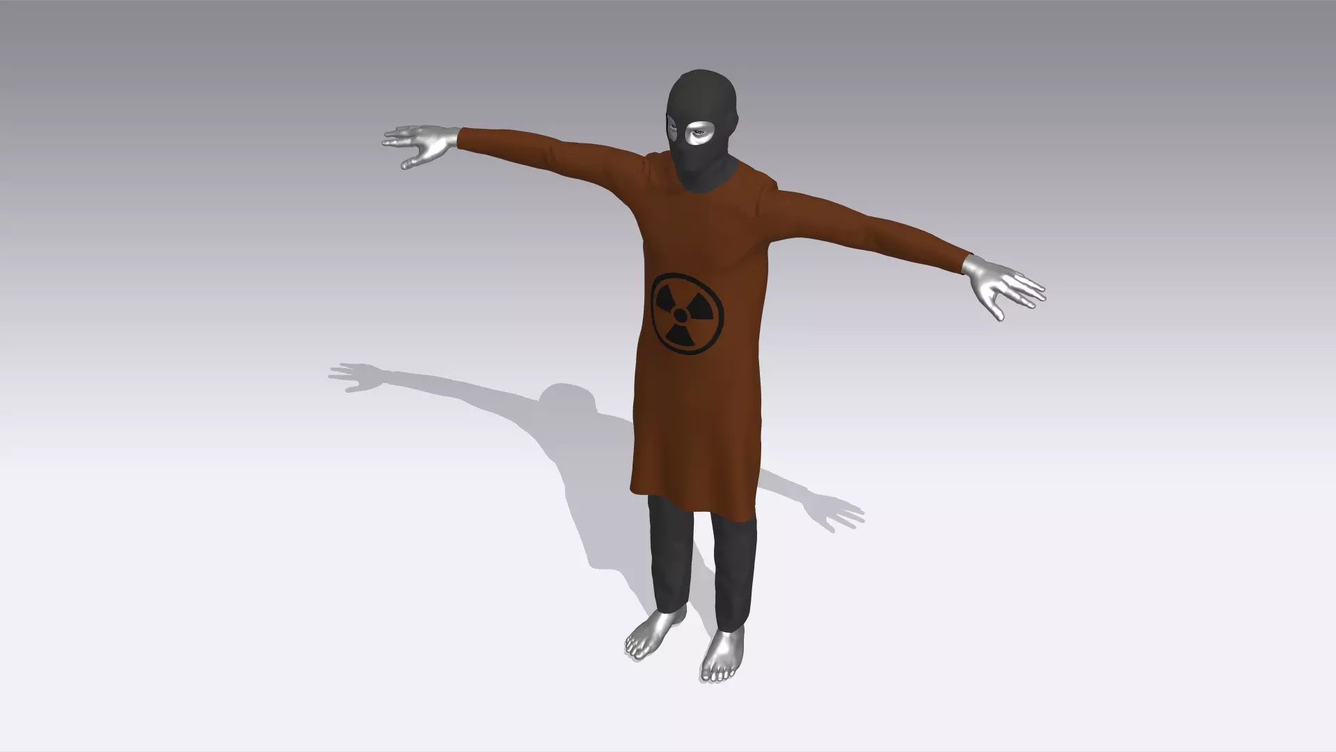 Hazmat Suits Low-poly 3D model_0